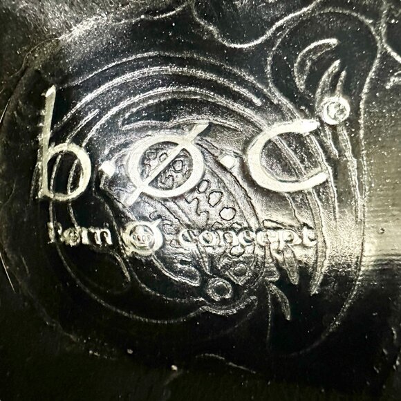 B.O.C. Peggy Clog Womens Size 8M Embossed Black Slip-On - Picture 7 of 9